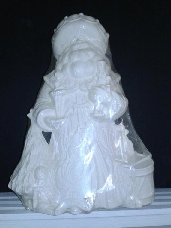 Nutcracker Santa ceramic bisque UPAINT by CeramicsnThings on Etsy