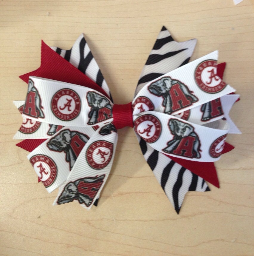 Alabama Crimson Tide hair bow