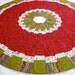 Christmas Tree Skirt Traditional Patchwork Quilted Ready to Ship
