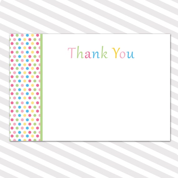 Thank You Note Card Template