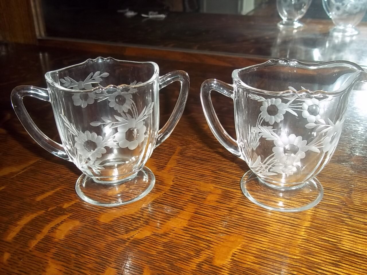 Vintage Princess House Sugar and Creamer