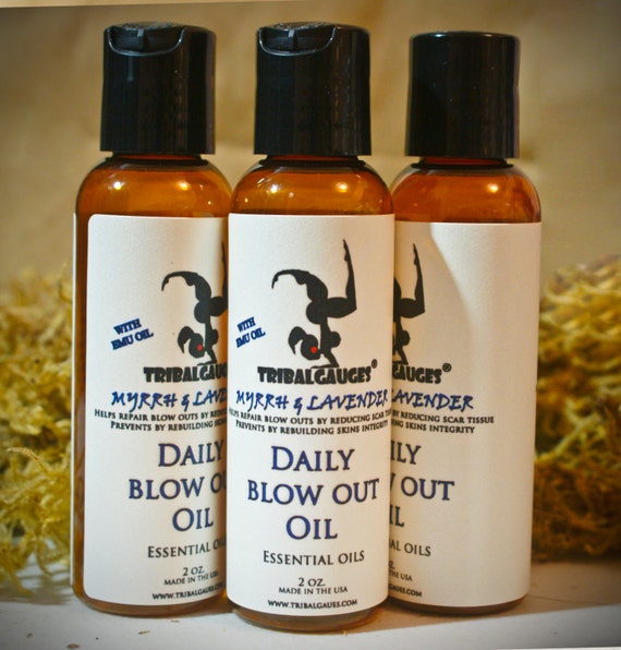 Items similar to Ear Gauge "Blow Out" Repair Essential Oil Blend Myrrh