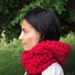Download Crochet PATTERN pixie hooded cowl chunky scarf oversized