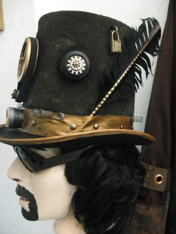 Mens Awesome Halloween Steampunk Cosplay Time Traveler