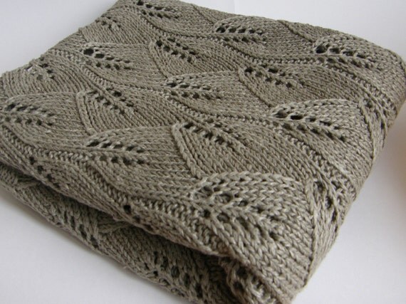 Lin jeter couverture main tricot lin par irmasknittings sur etsy Literie Lin Créatif