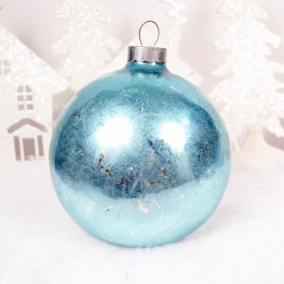 aqua jumbo shiny brite glass ball christmas ornament vintage aqua jumbo shiny brite glass ball christmas ornament vintage