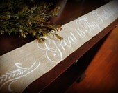 Thanksgiving table runner burlap Il_170x135