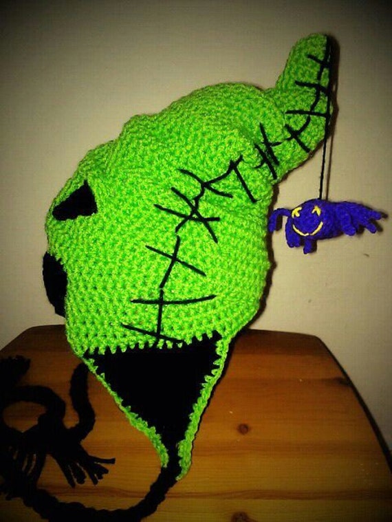 Crocheted Oogie Boogie the boogie man from The Nightmare