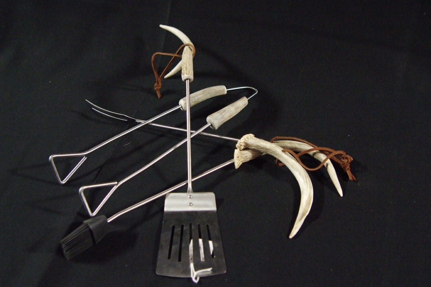Antler Handled BBQ Tools