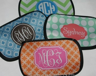 Personalized Pencil Bag - Monogrammed Pen Pencil Bag - Monogram Gift - Personalized Gift for Women - Choose your Design and Colors