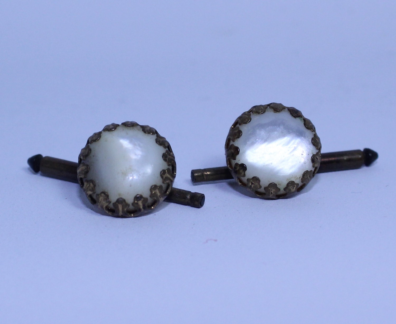Vintage Mother of Pearl Cufflinks, Vintage Pearl Cuff Links, Vintage
