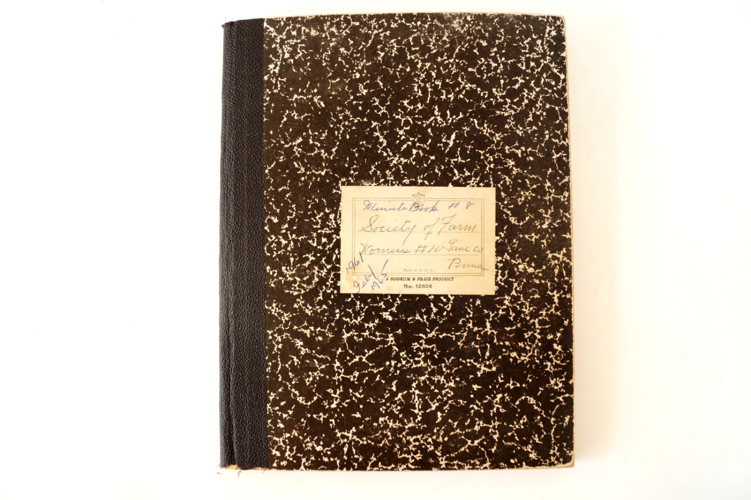 Vintage Composition Notebook Filled with Handwriting 8