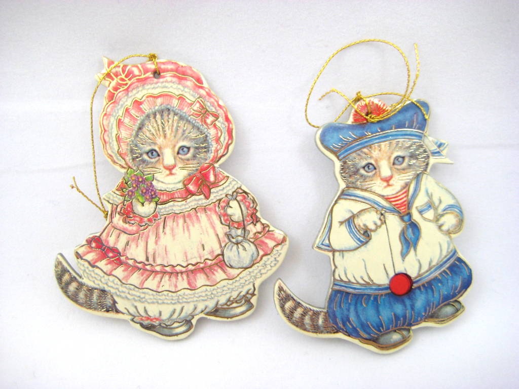 kitty cucumber christmas ornaments