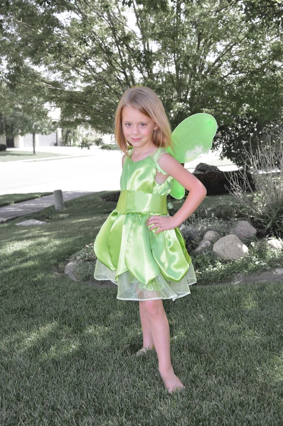 Tinkerbell Costume Dress Girls