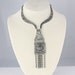 Vintage Etruscan Necklace articulated fringed Filigree