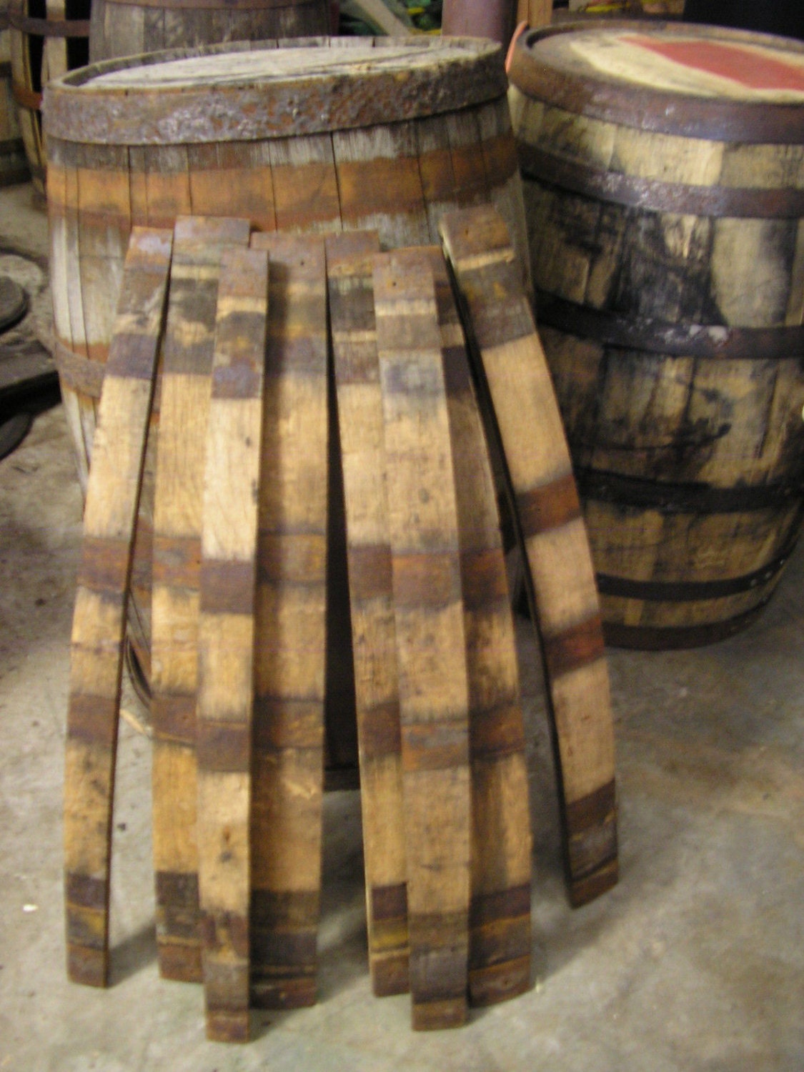 8 Aged Whiskey Barrel Staves for DIY ProjectsCandleholders