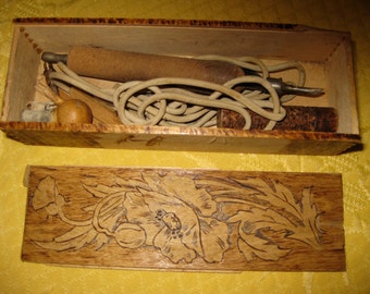 Pyrography Antique Tool Box