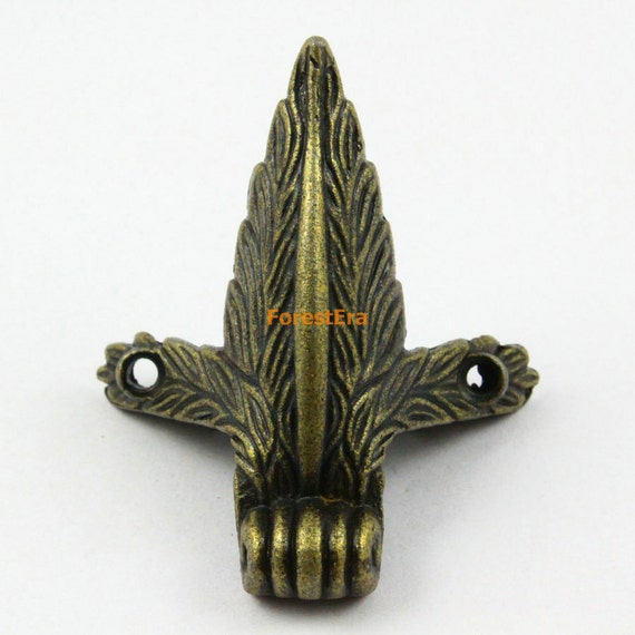 4Pcs Antique Brass Jewelry Box Feet Animal Box Leg by ForestEra