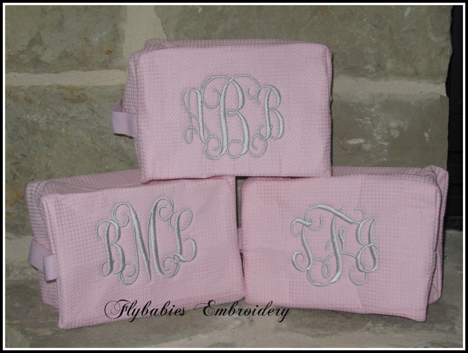 women's monogrammed toiletry bag