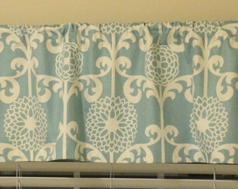 Waverly Fun Floret Blue Curtain Valance 50" x 16"