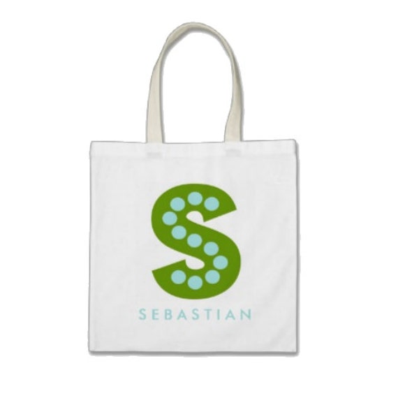 Kid Tote Bag  Boy Tote Bag - Kid Personalized Monogram with Name Tote ...