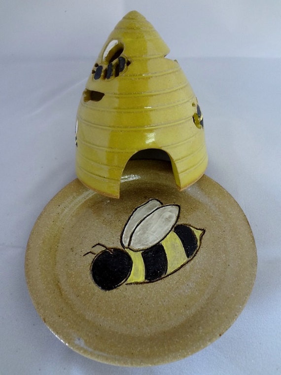 Ceramic Candle Holder Ceramic Beehive Ceramic Candle Dish