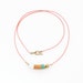 SALE - Coral Necklace with Pink and Seafoam Beads, The Capella