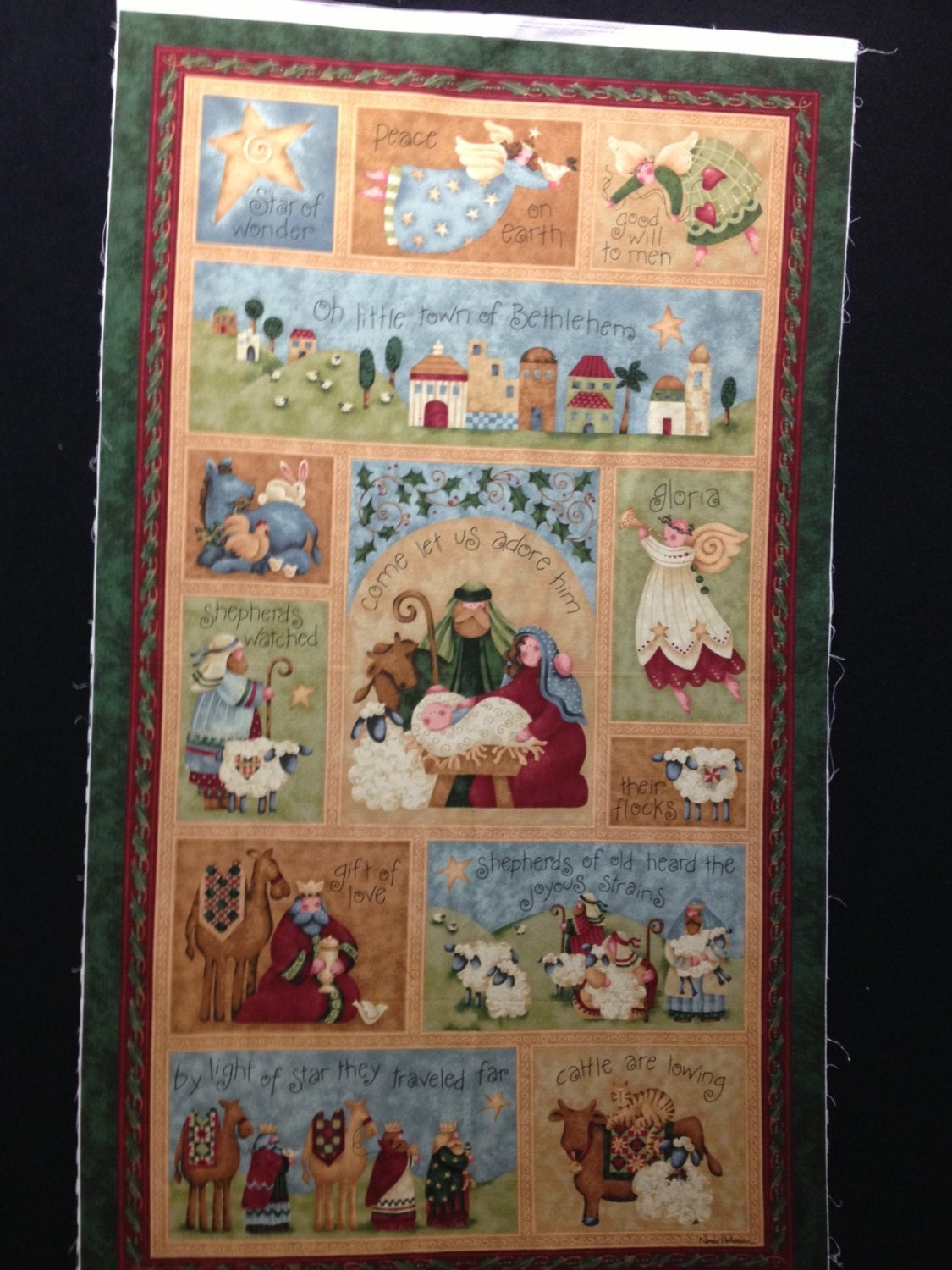 Star of Wonder by Nancy Halverson fabric panel out of