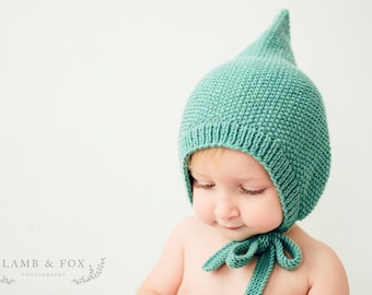 PDF Knitting Pattern to Knit Your Own Hat at Home - Little FINLEY Pixie Hat 3M up to 48M