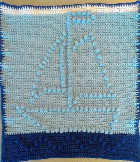 Sailboat Baby Blanket Pattern Crochet Baby Security Blanket