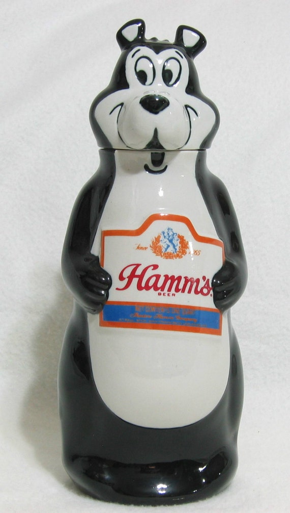 Vintage 1973 Ceramart Hamm's Beer Bottle Decanter Barware