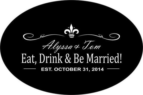 Personalized Wedding Stickers - 100 3x2 Oval Wedding Favor / Welcome Bag Labels - Compare and Save Il_570xn