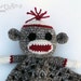 sock monkey lovey