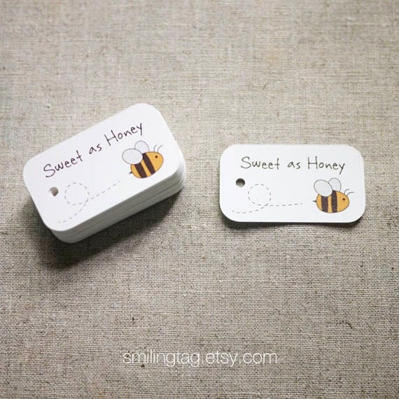 as Honey Gift TagsHoney Wedding Favor TagsThank you tags- Honey ...