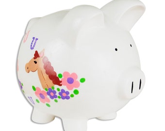 Horse piggy bank | Etsy