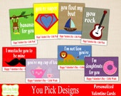 Valentines Cards, Personalized Valentines Cards, Printable Valentines Cards Classroom Valentines Il_170x135