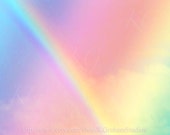Instant Download 4.99 RAINBOW SKY Pastel Altered Photography by K Graham Nursery, Kids Art Also available as Fine Art & Photographic Prints