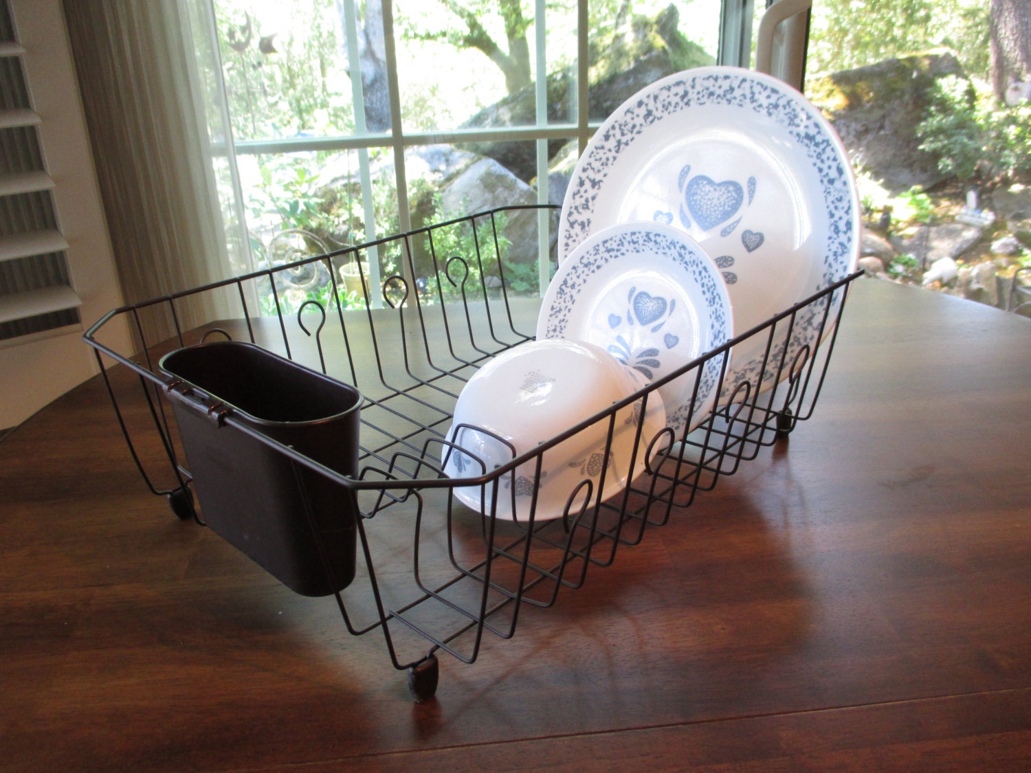 Vintage Large Bronze Dish Drainer NOS