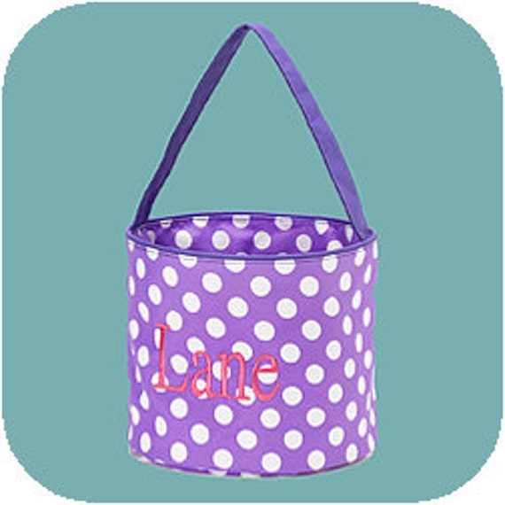 monogrammed toy basket