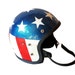 Vintage 1970s Stars and Stripes Motorcycle Helmet by abrshop