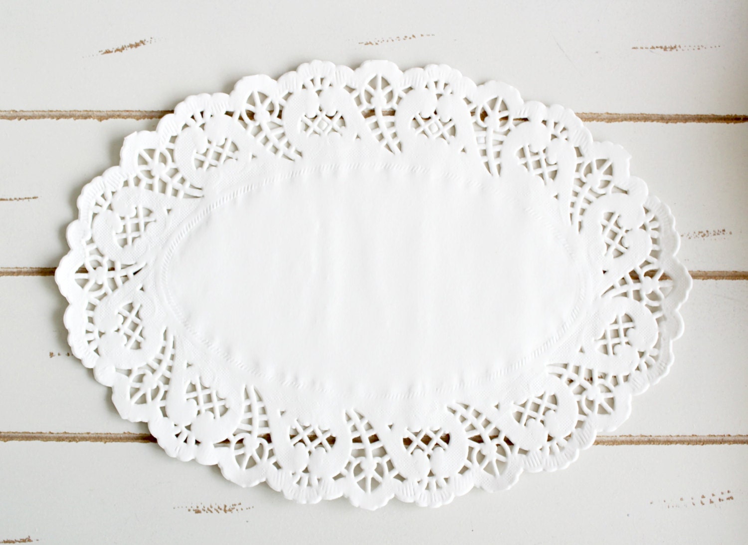 25 White Oval Paper Doily Doilies 6X9 inch
