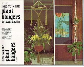 How to Make Plant Hangers Macrame Pattern Book HP 420