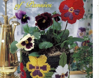 Pot Full of Pansies Plastic Canvas Pattern The Needlecraft Shop 954011