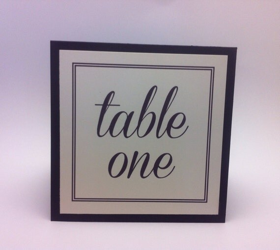 Table Number by happymailprinting on Etsy