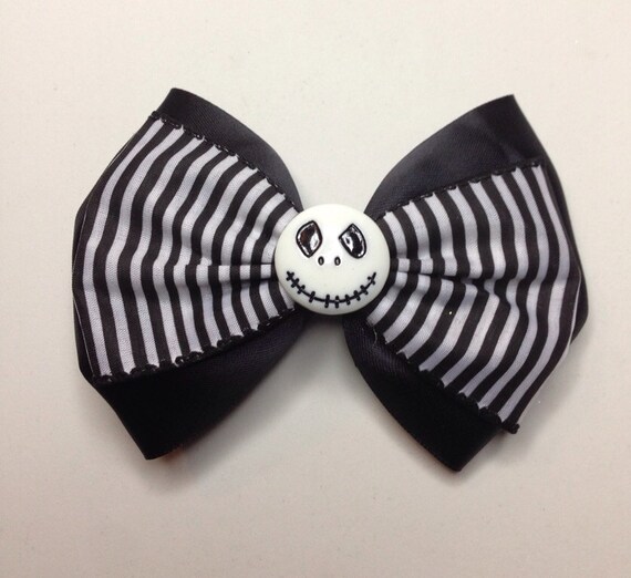 Jack skellington bow by Dulcecalaveritas on Etsy