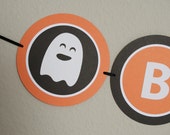 Halloween Banner Party Decoration Ghost Boo Orange Black Il_170x135