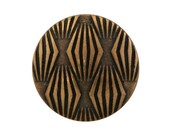 2 Moguls 3/4 inch ( 20 mm ) Metal Buttons Antique Brass Color