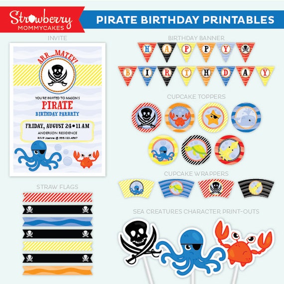 DIY Pirate Party Printables Il_570xn