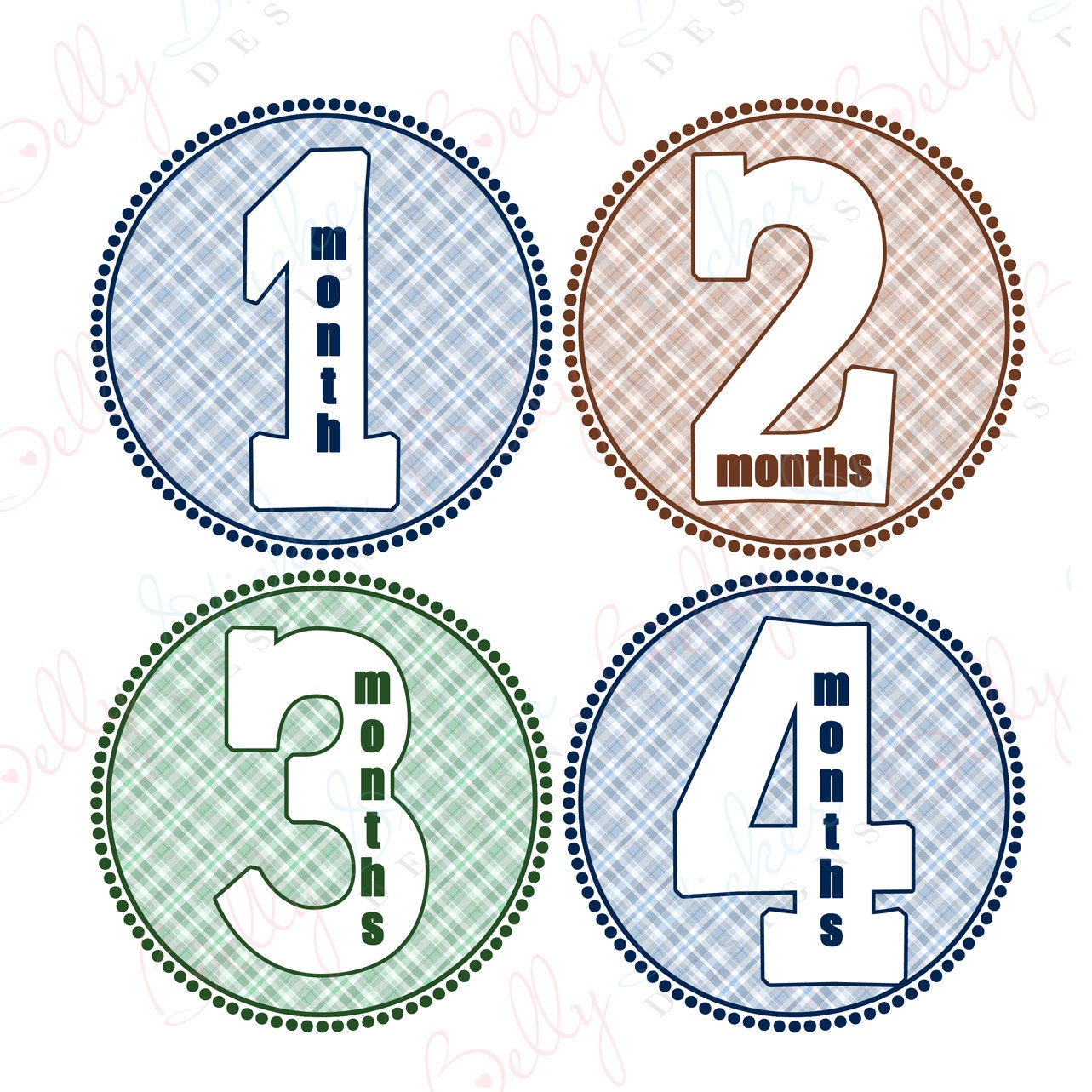 Boy Monthly Baby Stickers 1 to 12 Months Monthly Bodysuit | Etsy