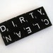 Scrabble Tile Clean Dirty Dishwasher Magnet - Diamond Edition